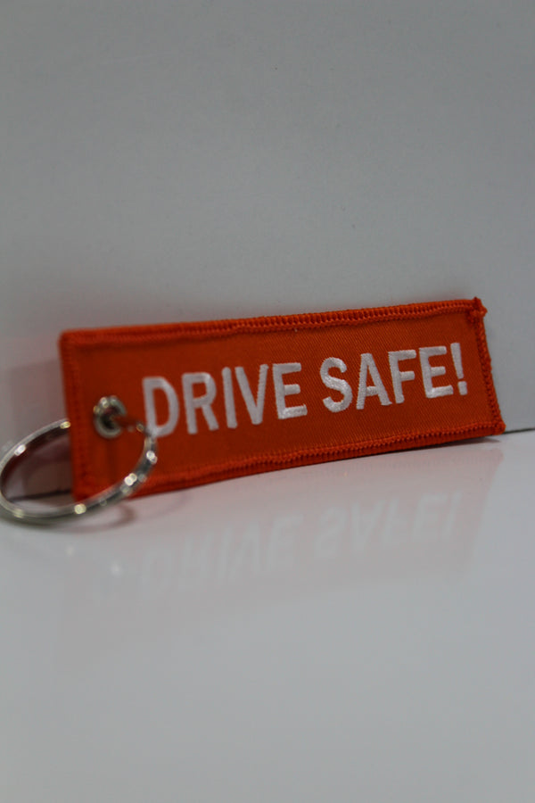 Drive Safe! Jet Tag (Orange)