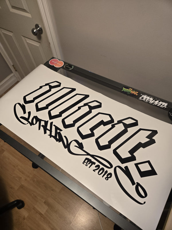 30" Block Graffiti Banner