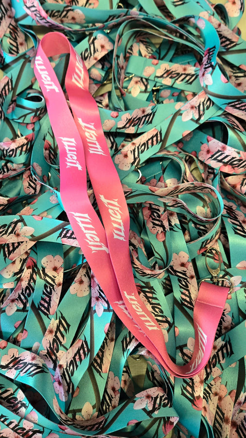 Solid Pink Lanyard