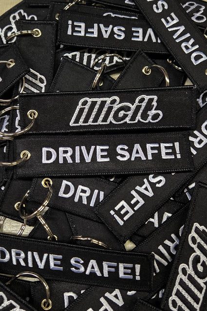 Drive Safe! Jet Tag Black