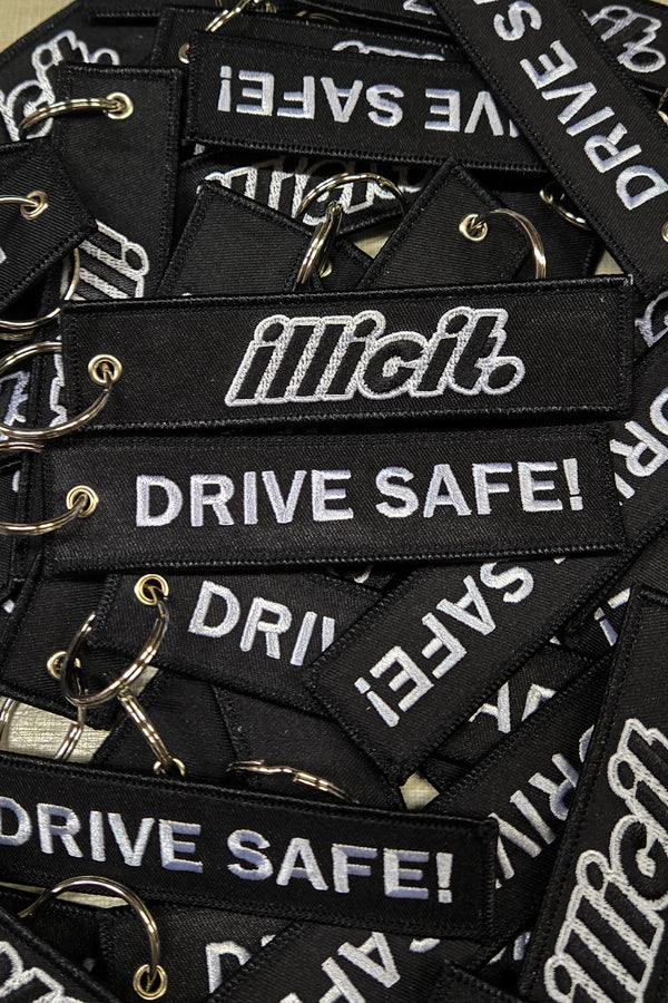 Drive Safe! Jet Tag Black