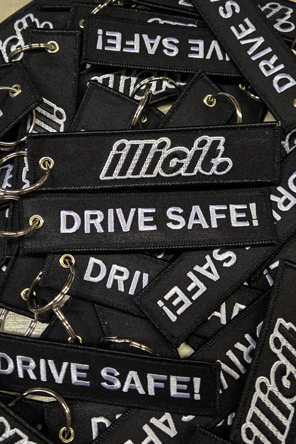 Drive Safe! Jet Tag Black
